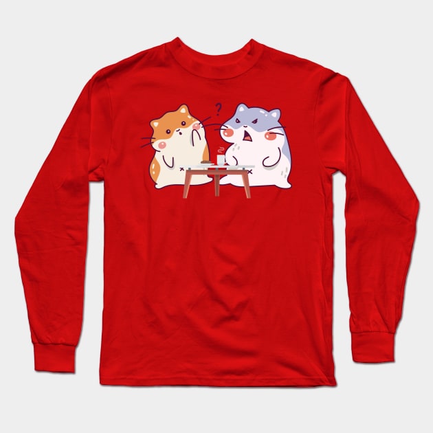 Cute Hamsters Long Sleeve T-Shirt by Pearsville